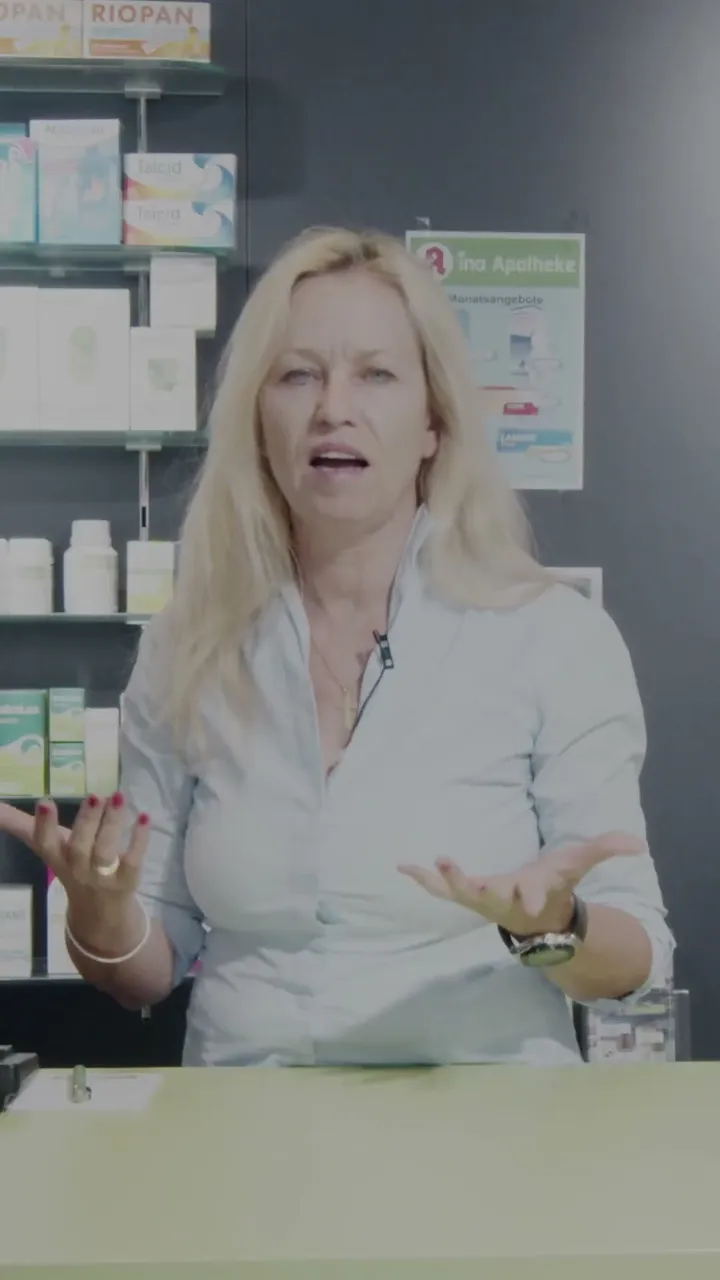 Standbild aus dem Kurzvideo mit der Apothekerin Ina Keicher
